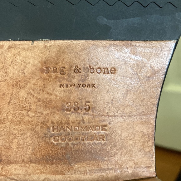 Women's Rag & Bone moto Oliver Boot size eu 38.5 us 8.5 black - Picture 8 of 11